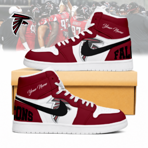 Limited Edition – Customized NFL Atlanta Falcons Air Jordan 1 Sneakers