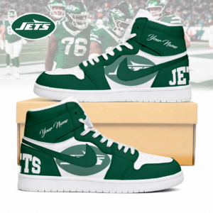 Limited Edition – Customized NFL New York Jets Air Jordan 1 Sneakers