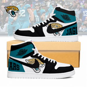 Limited Edition – Customized NFL Jacksonville Jaguars Air Jordan 1 Sneakers