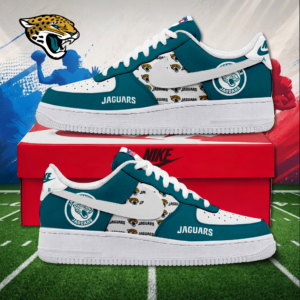 Limited Edition – Customized NFL Jacksonville Jaguars Air Force 1 Sneakers