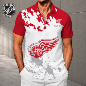 Limited Edition – Customized NHL Detroit Red Wings Unisex Hawaiian Shirt