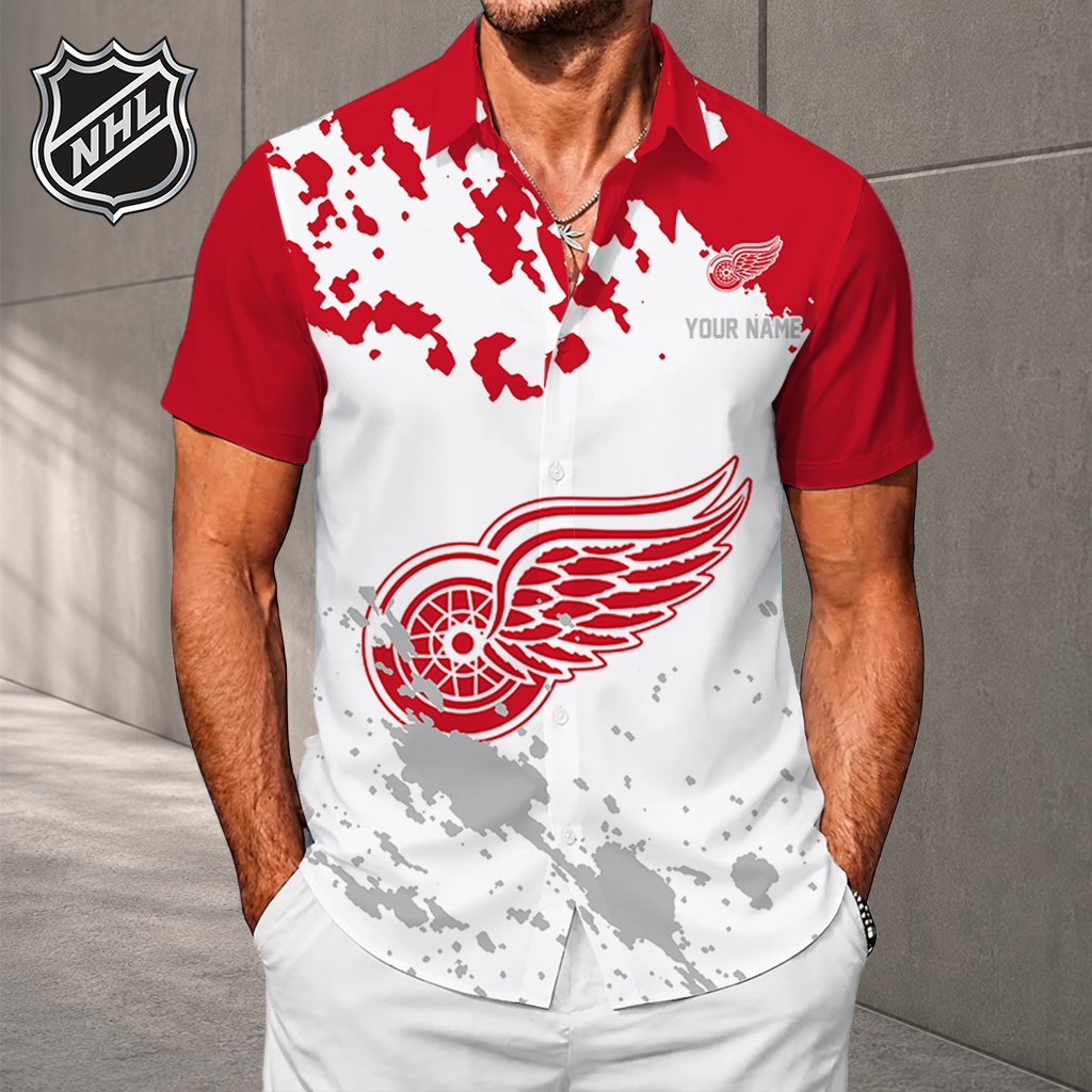 Limited Edition – Customized NHL Detroit Red Wings Unisex Hawaiian Shirt