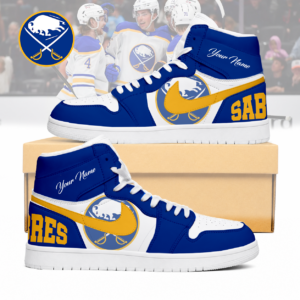 Limited Edition – Customized NHL Buffalo Sabres Air Jordan 1 Sneakers