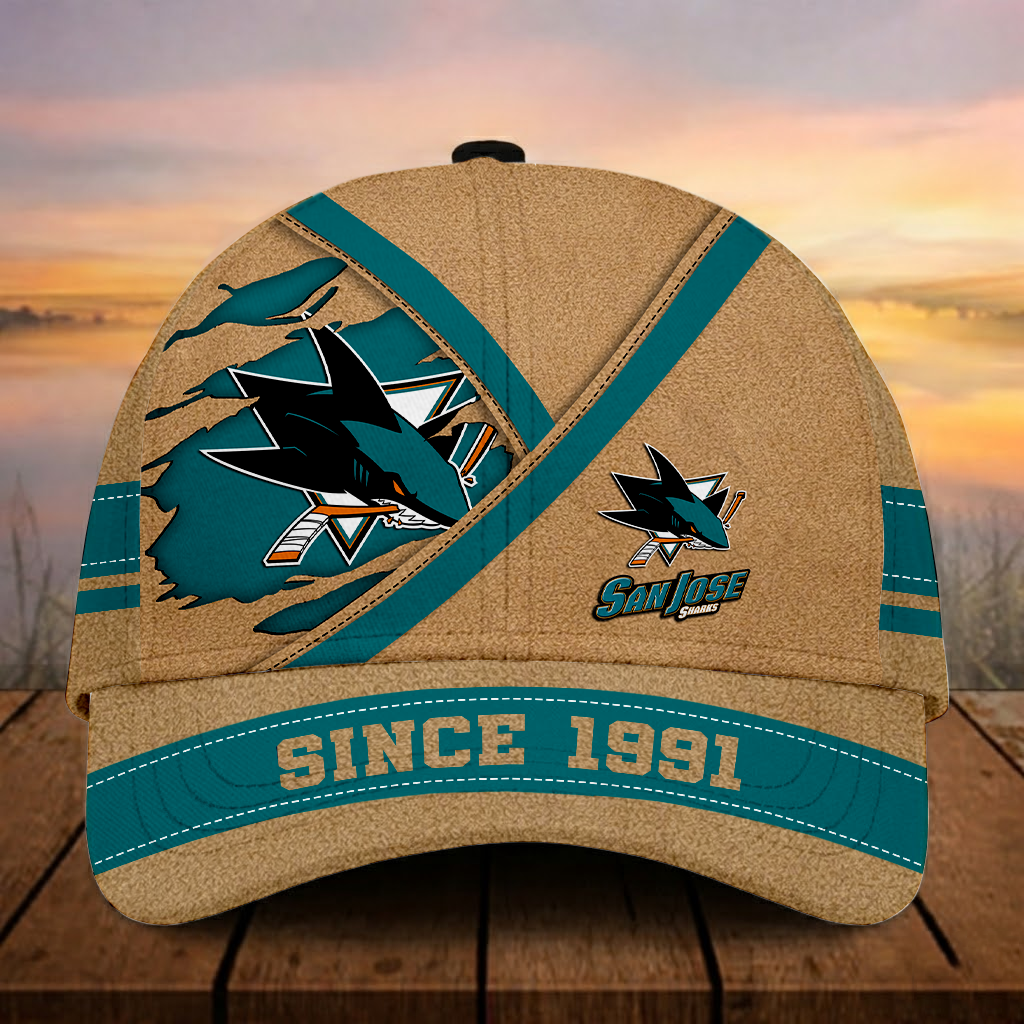 Limited Edition – Customized NHL San Jose Sharks Classic Cap