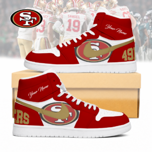 Limited Edition – Customized NFL San Francisco 49Ers Air Jordan 1 Sneakers