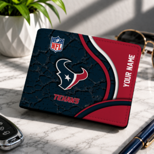 Limited Edition – Customized NFL Houston Texans Leather Wallet