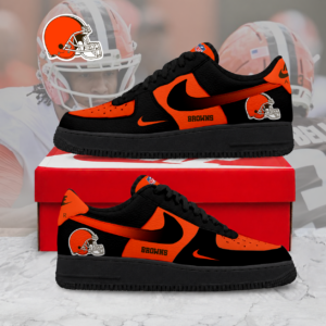 Limited Edition – Customized NFL Cleveland Browns Air Force 1 Sneakers