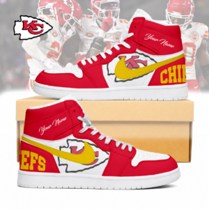 Limited Edition – Customized NFL Kansas City Chiefs Air Jordan 1 Sneakers