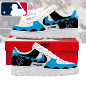 Limited Edition – Customized MLB Miami Marlins Air Force 1 Shoes