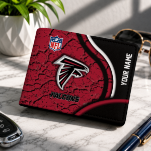 Limited Edition – Customized NFL Atlanta Falcons Leather Wallet