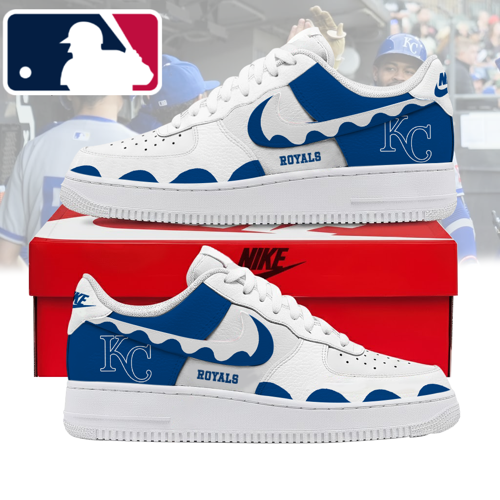 Limited Edition – Customized MLB Kansas City Royals Air Force 1 Shoes