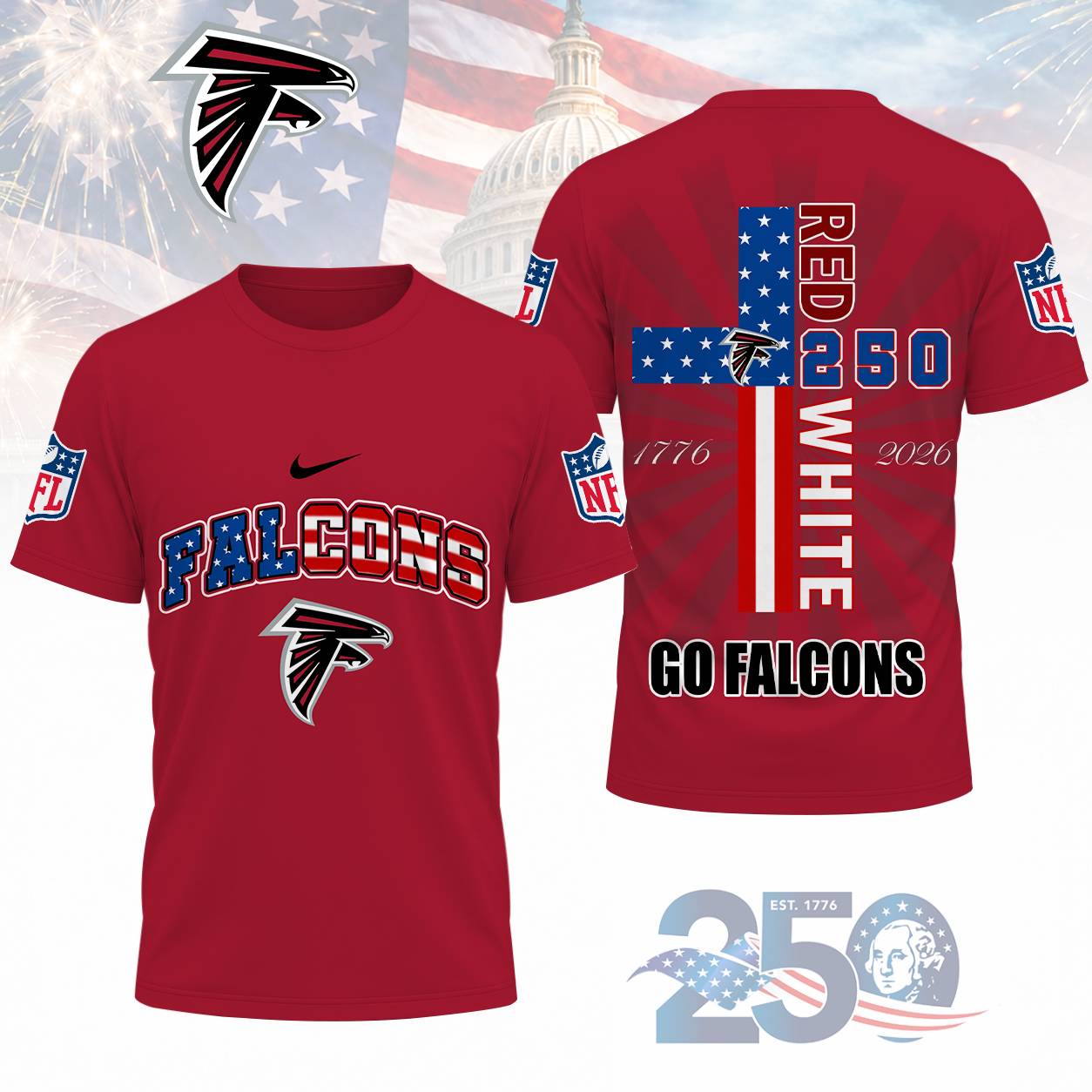 Limited Edition – Customized NFL Atlanta Falcons T-Shirt