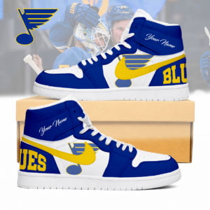Limited Edition – Customized NHL St. Louis Blues Air Jordan 1 Sneakers