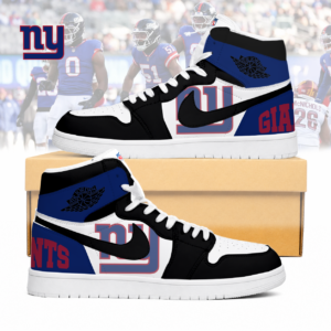 Limited Edition – Customized NFL New York Giants Air Jordan 1 Sneakers