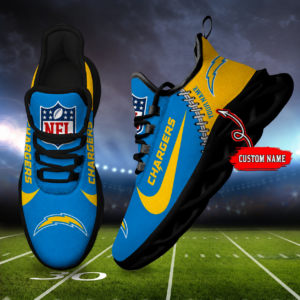 Limited Edition – Customized NFL Los Angeles Chargers Unisex Max Soul Shoes