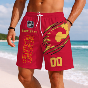 Limited Edition – Customized NHL Calgary Flames Short Pants