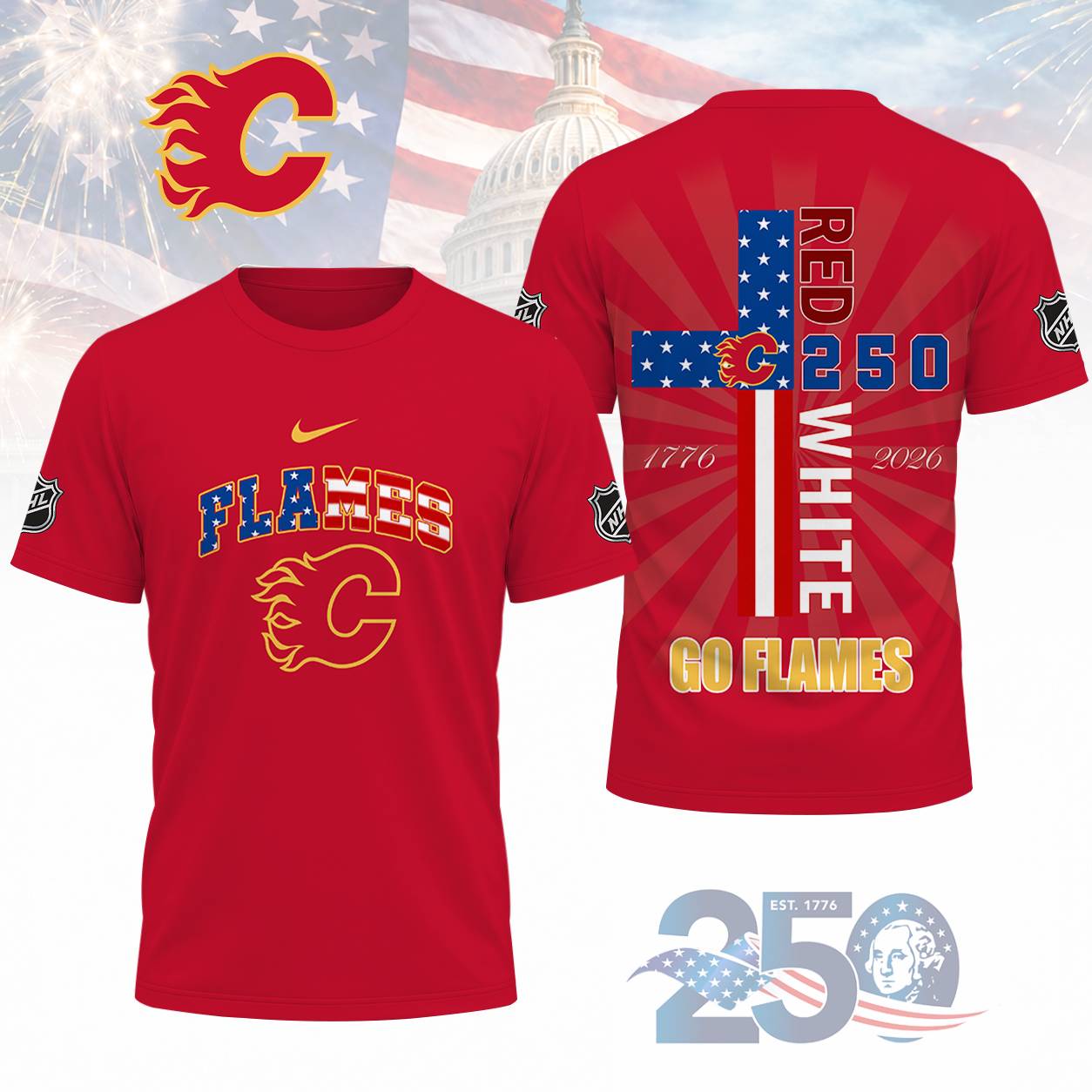 Limited Edition – Customized NHL Calgary Flames T-Shirt