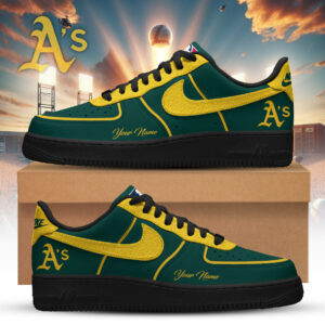 Limited Edition – Customized MLB Oakland Athletics Air Force 1 Sneakers