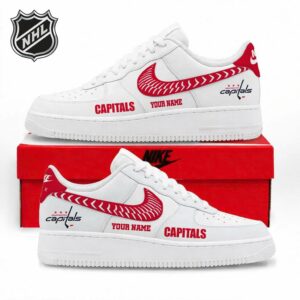 Limited Edition – Customized NHL Washington Capitals Air Force 1 Sneakers