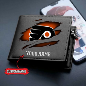 Limited Edition – Customized NHL Philadelphia Flyers Leather Wallet