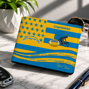 Limited Edition – Customized NFL Los Angeles Chargers Leather Wallet