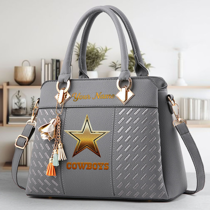 Limited Edition – Customized NFL Dallas Cowboys Luxury Handbag In Multiple Colors - Image 4