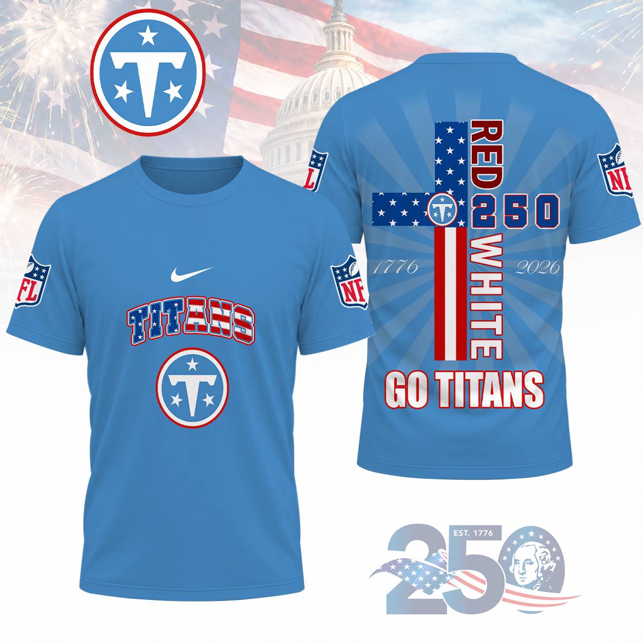 Limited Edition – Customized NFL Tennessee Titans T-Shirt