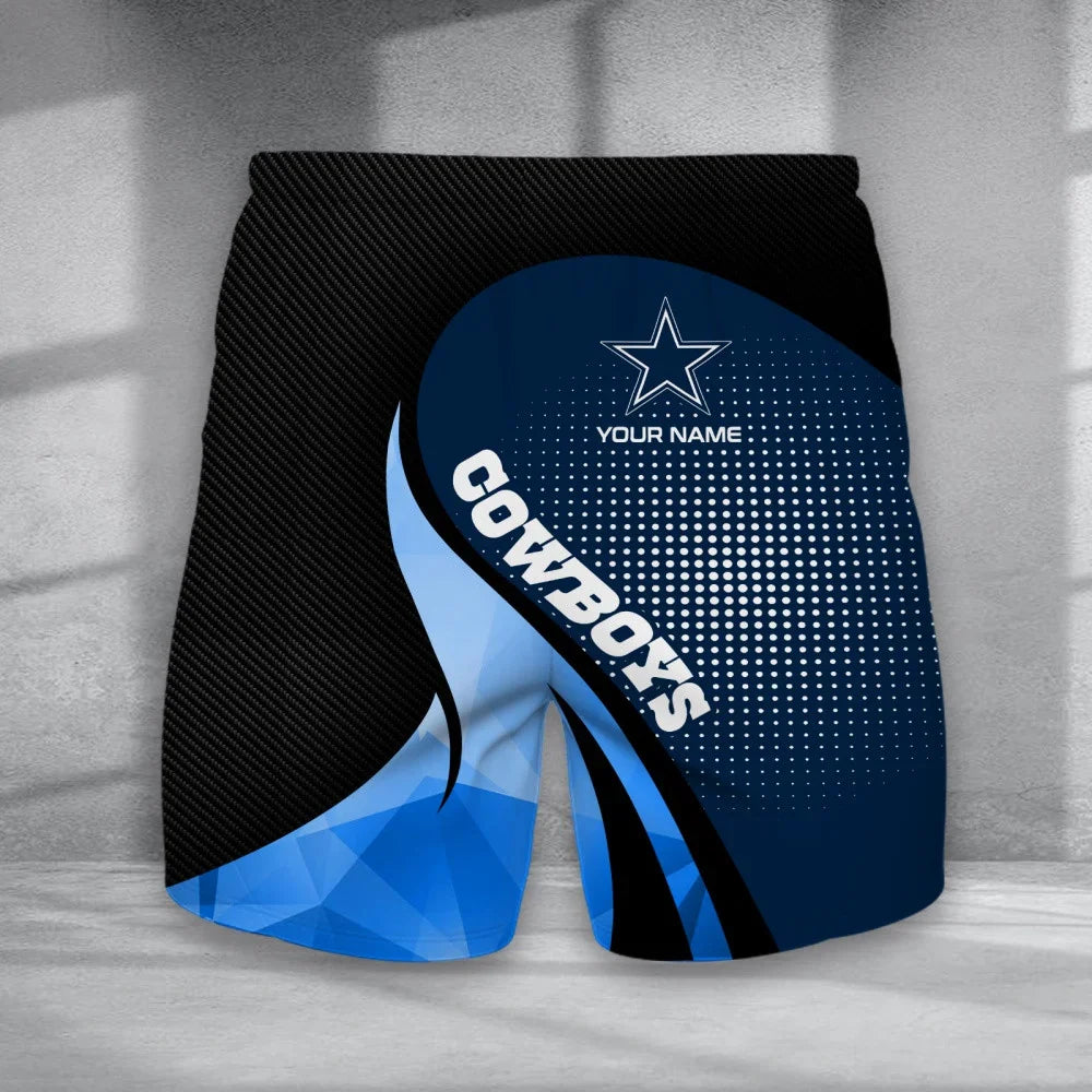 Limited Edition – Customized NFL Dallas Cowboys Polo Shirt & Short Pants Set - Image 2