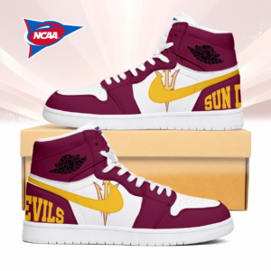 Limited Edition – Customized NCAA Arizona State Sun Devils Air Jordan 1 Sneakers