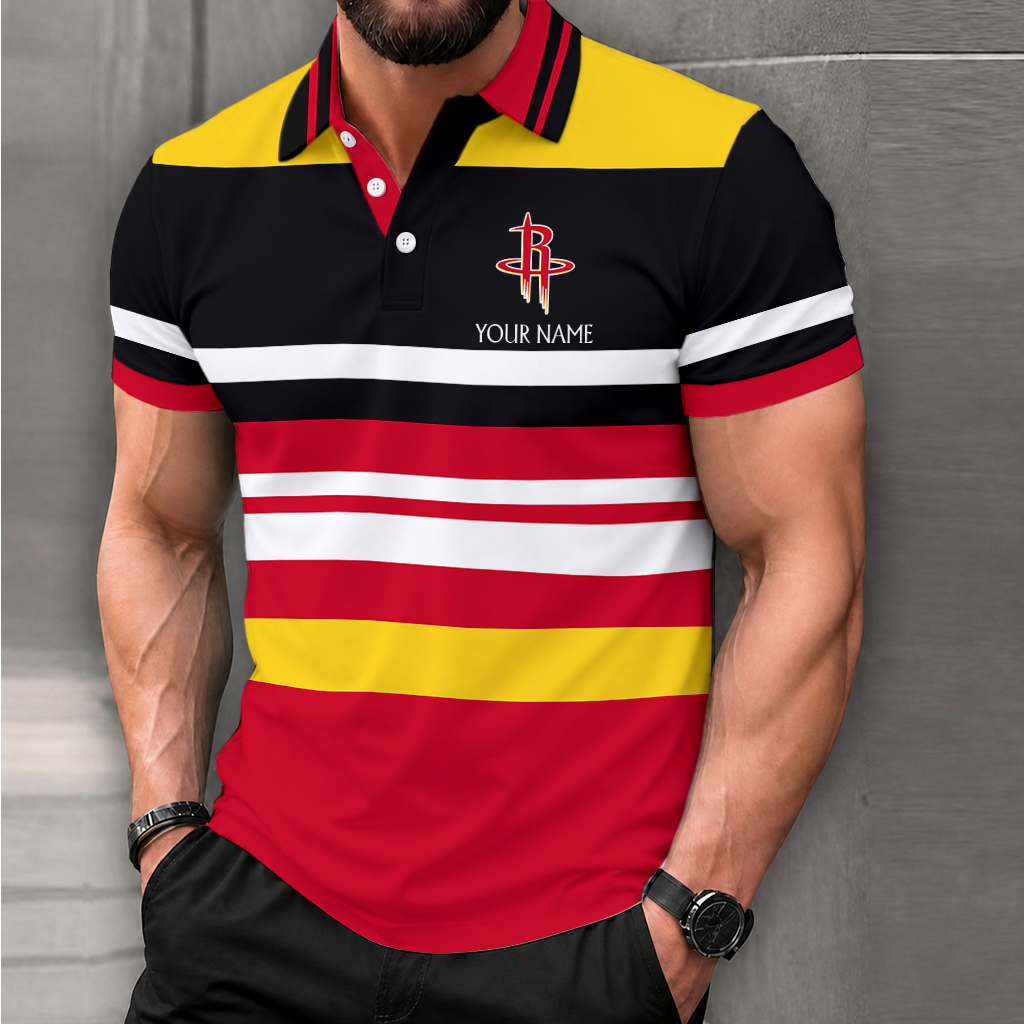 Limited Edition – Customized NBA Houston Rockets Polo Shirt