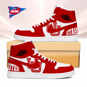 Limited Edition – Customized NCAA Utah Utes Air Jordan 1 Sneakers