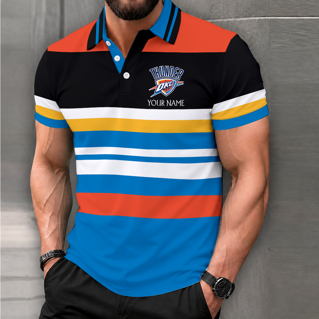 Limited Edition – Customized NBA Oklahoma City Thunder Polo Shirt