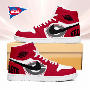 Limited Edition – Customized NCAA Georgia Bulldogs Air Jordan 1 Sneakers