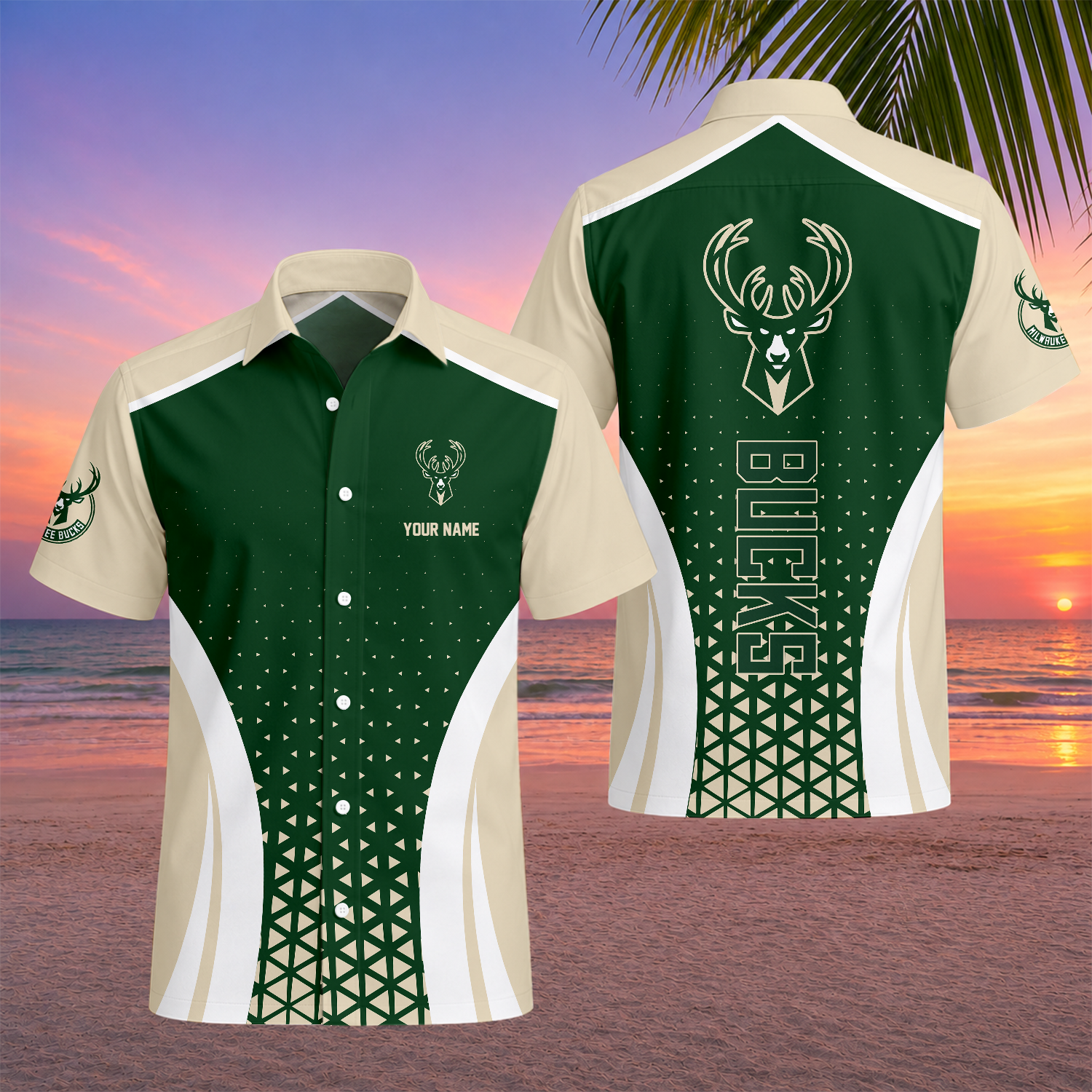 Limited Edition – Customized NBA Milwaukee Bucks Unisex Hawaiian Shirt