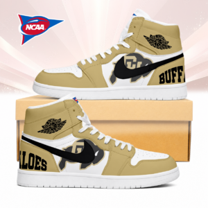 Limited Edition – Customized NCAA Colorado Buffaloes Air Jordan 1 Sneakers