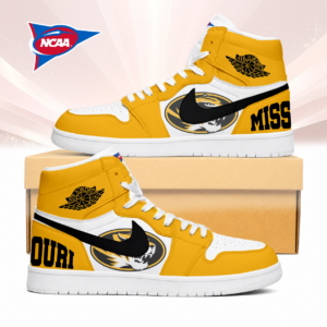 Limited Edition – Customized NCAA Missouri Tigers Air Jordan 1 Sneakers