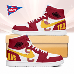 Limited Edition – Customized NCAA Usc Trojans Air Jordan 1 Sneakers