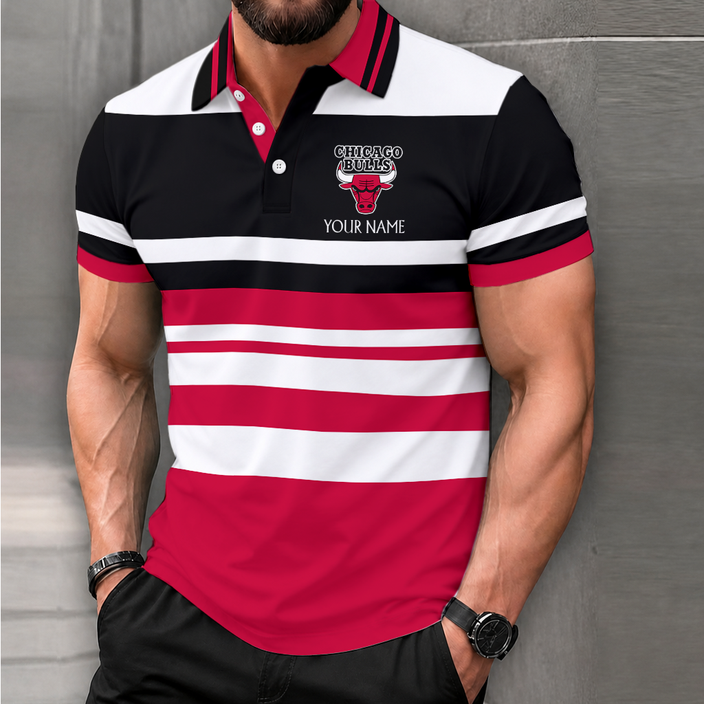 Limited Edition – Customized NBA Chicago Bulls Polo Shirt