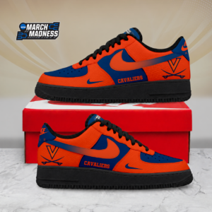 Limited Edition – Customized NCAA Virginia Cavaliers Air Force 1 Shoes