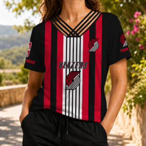 Limited Editon – Customized NBA Portland Trail Blazers V-Neck Shirt
