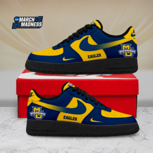 Limited Edition – Customized NCAA Marquette Golden Eagles Air Force 1 Shoes