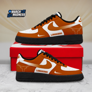 Limited Edition – Customized NCAA Texas Longhorns Air Force 1 Shoes