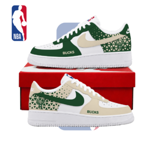 Limited Edition – Customized NBA Milwaukee Bucks Air Force 1 Shoes
