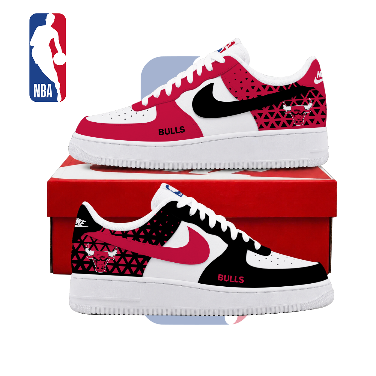 Limited Edition – Customized NBA Chicago Bulls Air Force 1 Shoes