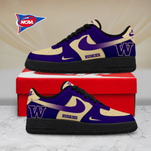 Limited Edition – Customized NCAA Washington Huskies Air Force 1 Shoes