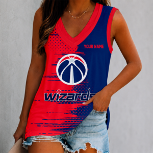 Limited Edition – Customized NBA Washington Wizards Women’s V-Neck Tank Top