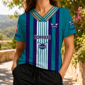 Limited Editon – Customized NBA Charlotte Hornets V-Neck Shirt