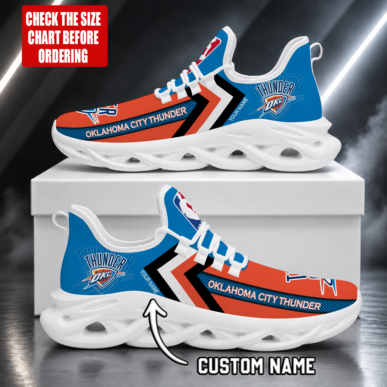Limited Edition – Customized NBA Oklahoma City Thunder Max Soul Shoes