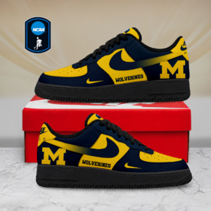 Limited Edition – Customized NCAA Michigan Wolverines Air Force 1 Shoes
