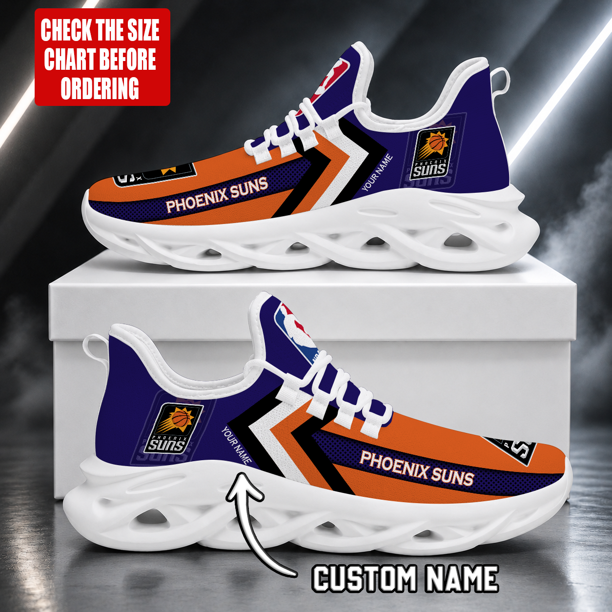 Limited Edition – Customized NBA Phoenix Suns Max Soul Shoes